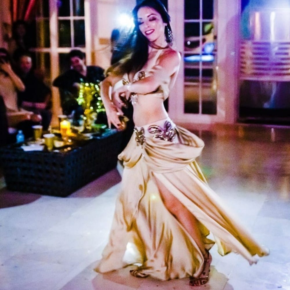 Champagne Bellydance Costume